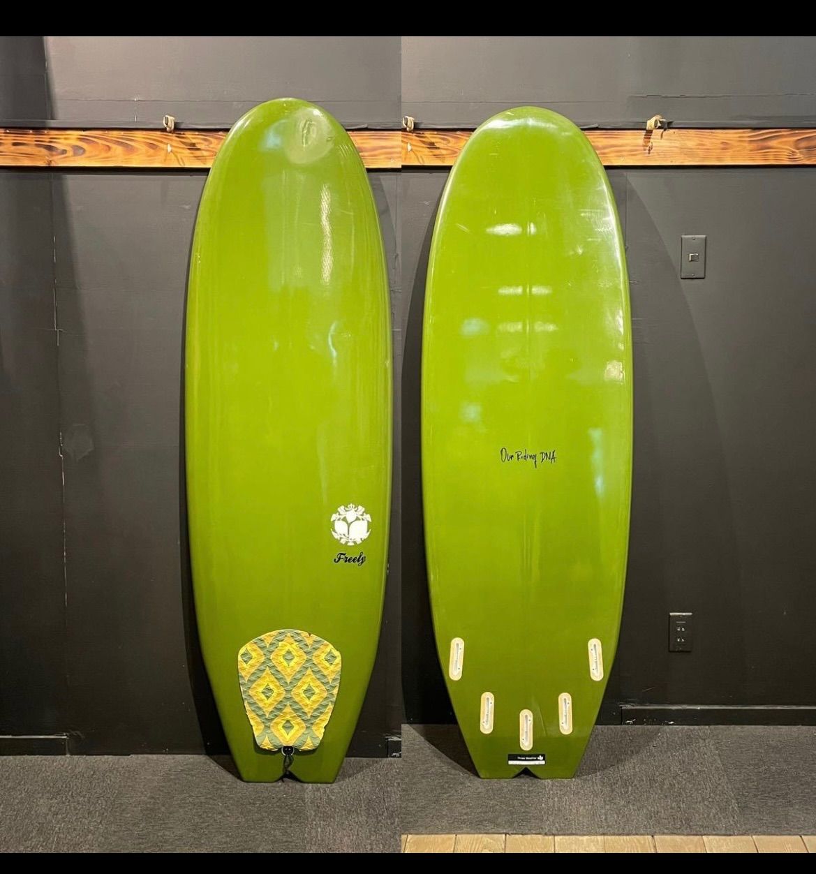 中古 THREE WEATHER V-FR60 GN スリーウェザー ショートボード