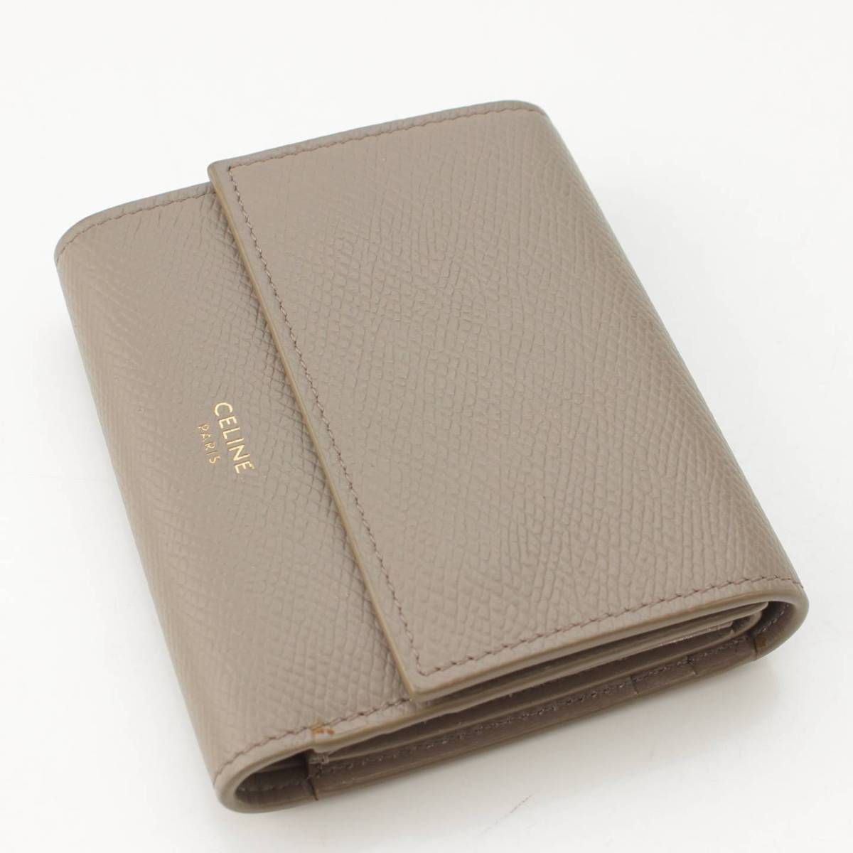 セリーヌ】Celine スモールトリフォールド レザー コンパクト