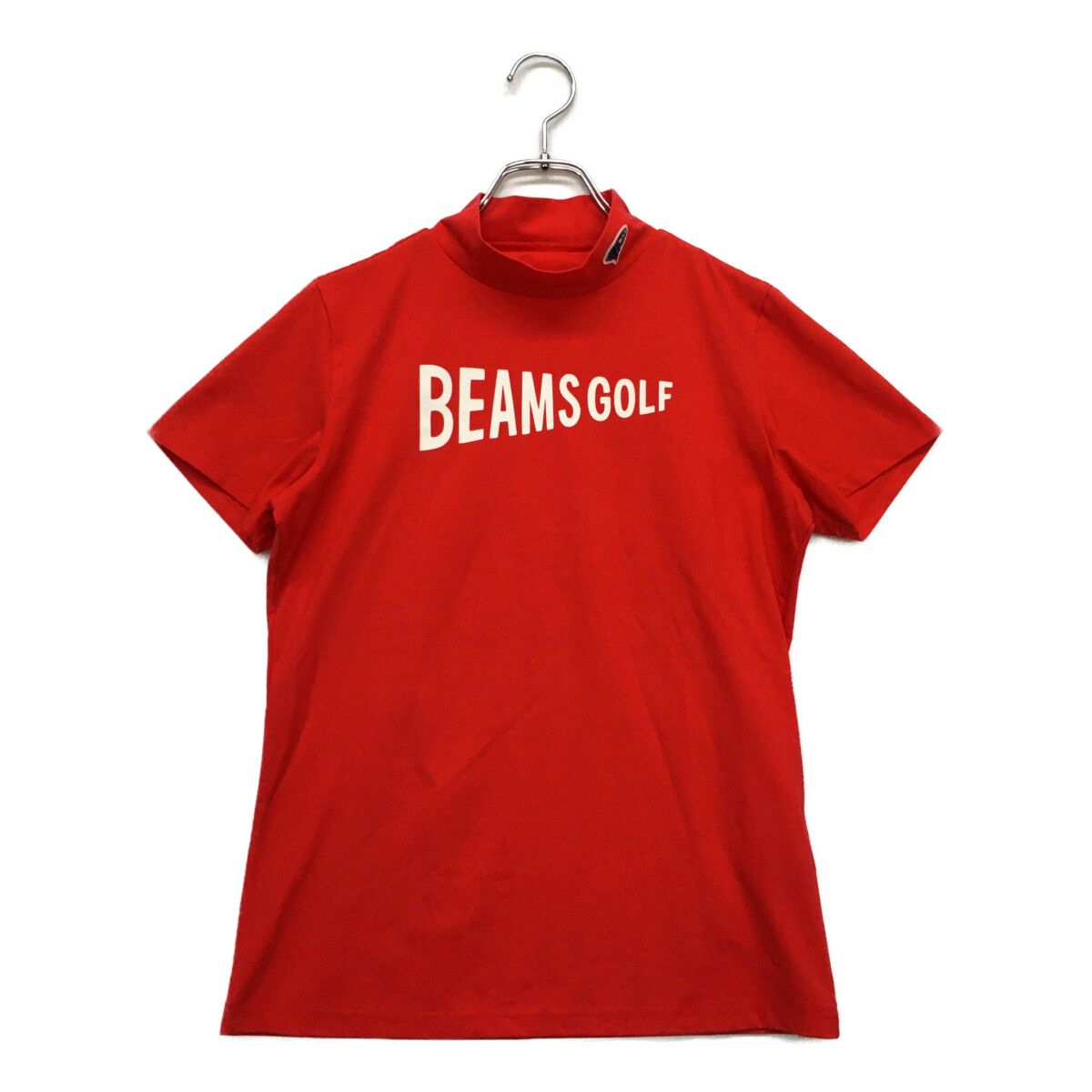 BEAMS - coco 中古 ビームスゴルフ BEAMSGOLF レディース 半袖シャツ M 赤 レッド モックネック ハイネック 中古 レディース ビームスゴルフ BEAMSGOLF 半袖シャツ M 赤
