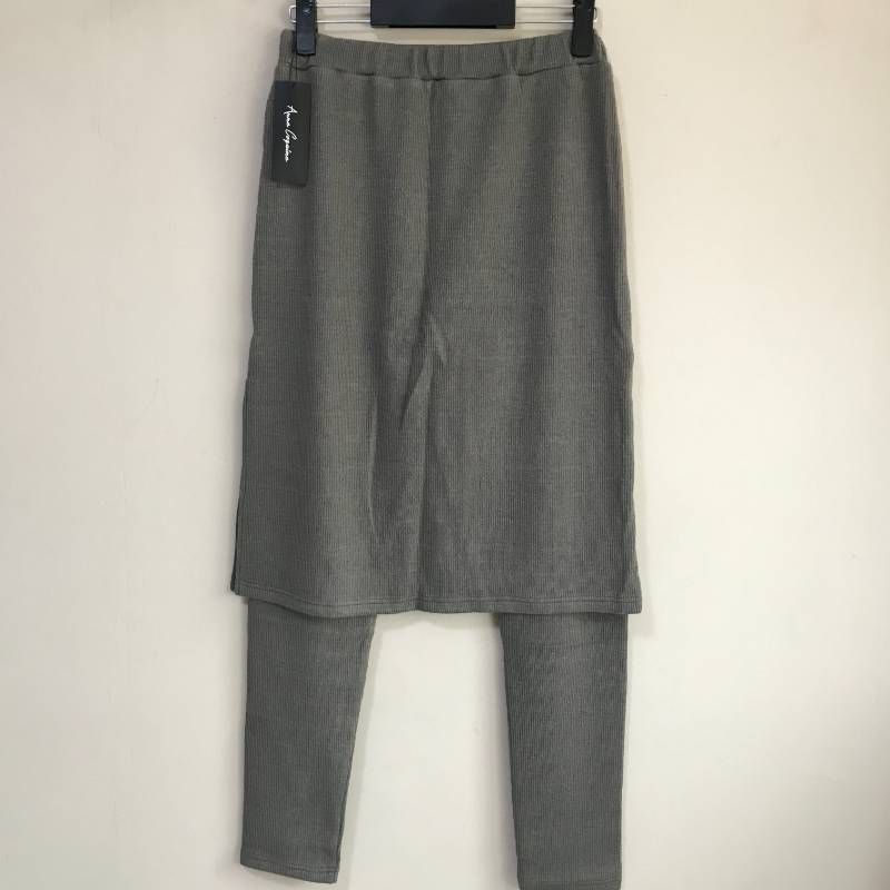 タ アンコキーヌ AnneCoquine レギンス付きスカート カーキ Ⅿ