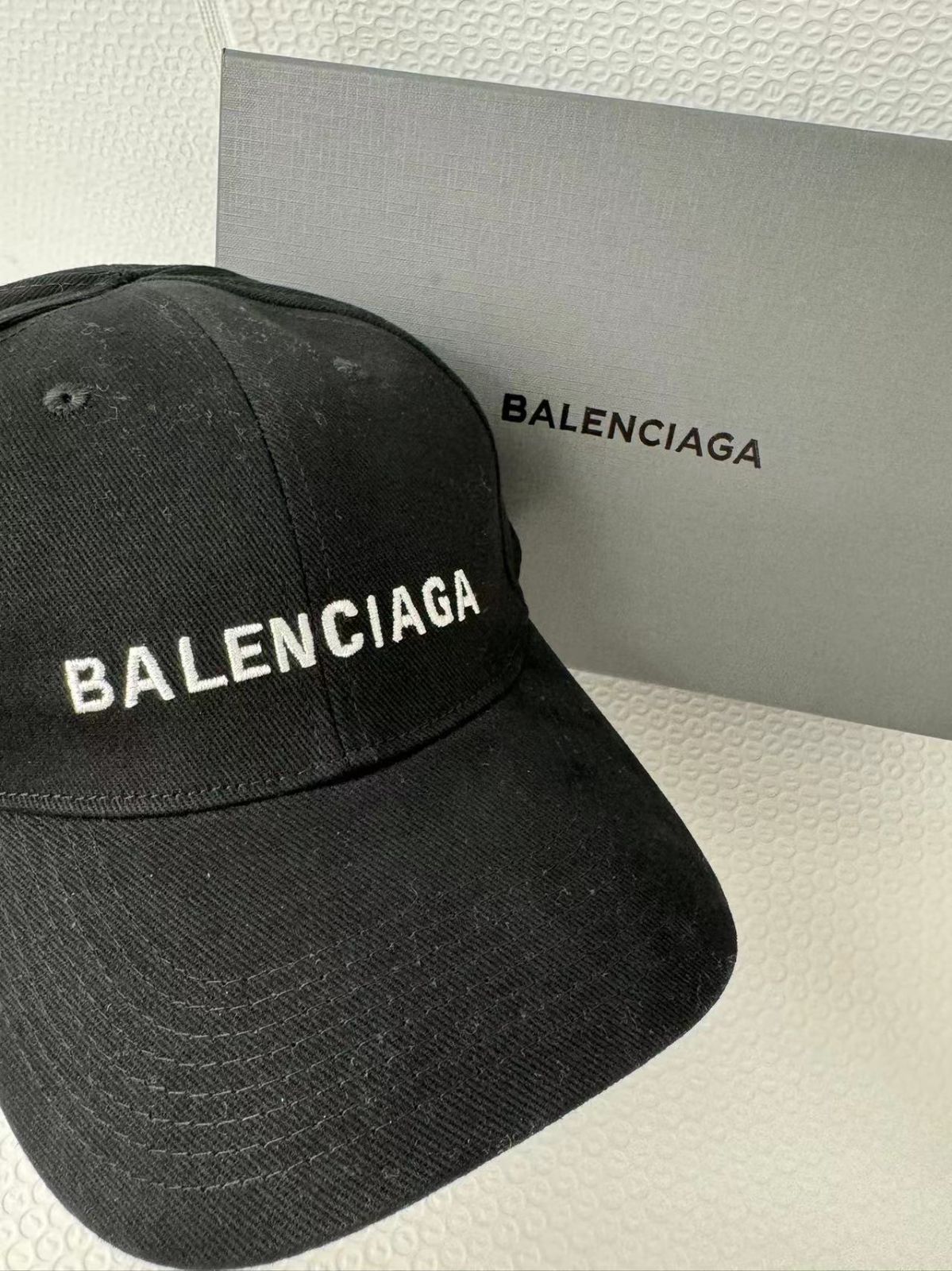 バレンシアガ キャップ ブラック フリーサイズ Balenciaga ベースボールキャップ野球帽ハット男女兼用