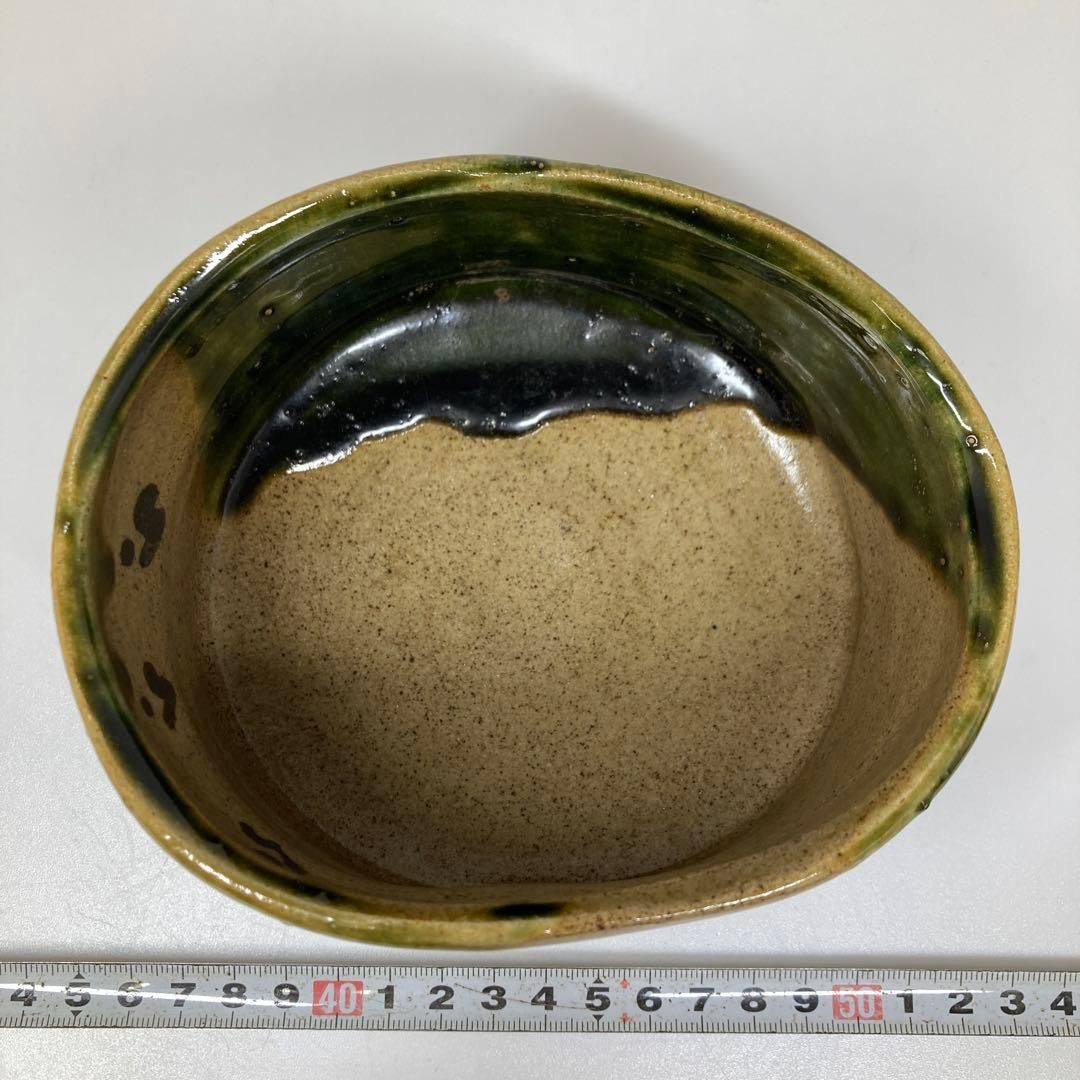 ☆茶3 児島塊太郎 織部茶碗 共箱 最大口径約14㎝ 東里6-1226① - メルカリ