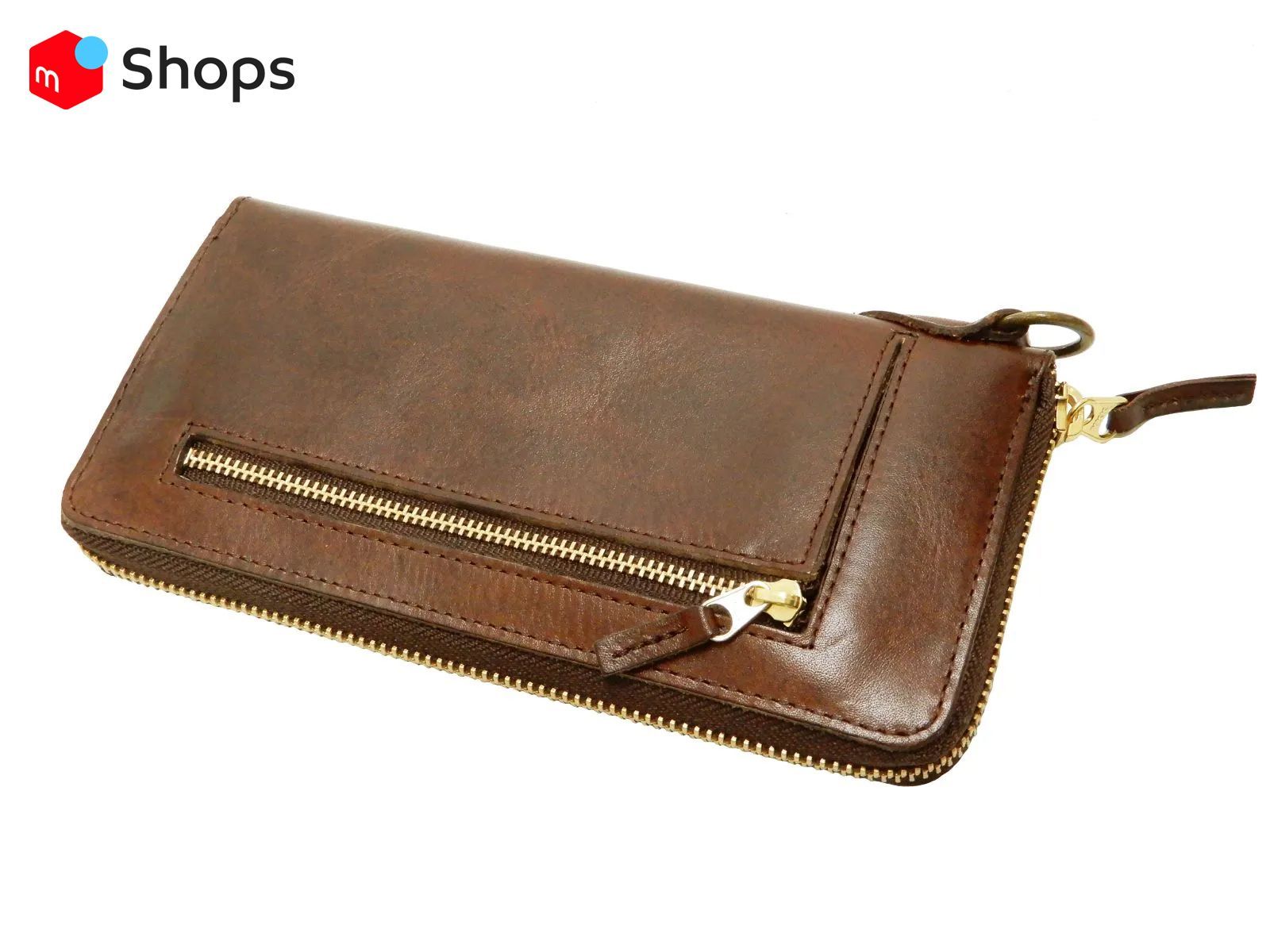 ソルトアンドシュガー レザーロングウォレット 三方ラウンドファスナー メンズ 長財布 サイフ PI-2855 チョコ 新品 ソルトアンドシュガー SALT & SUGAR レザーロングウォレット 三方