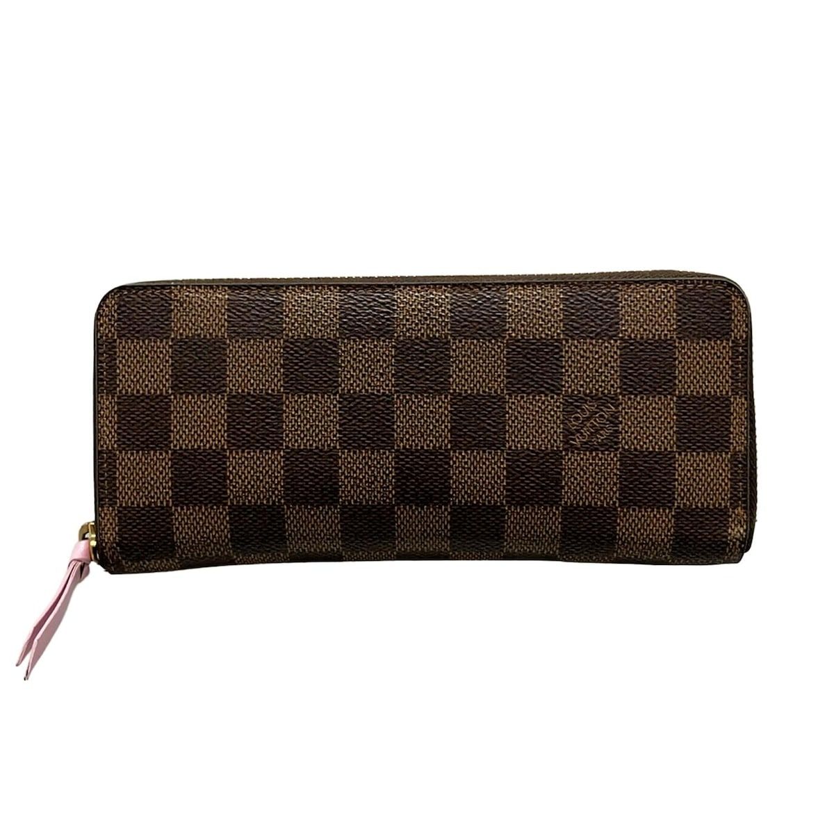 LOUIS VUITTON ルイヴィトン 長財布 ダミエ ポルトフォイユ クレマンス N41626 ローズ バレリーヌ