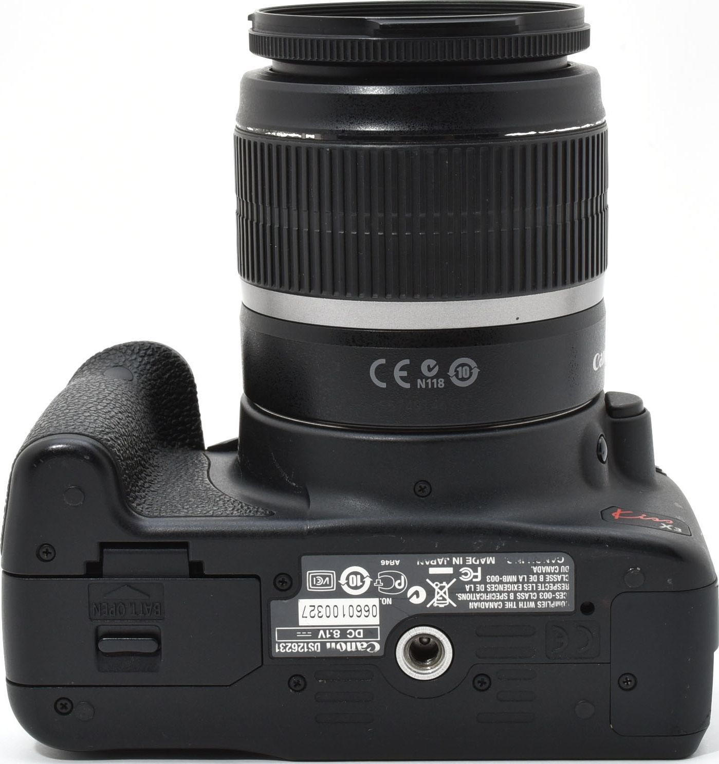 J18[6935A]44 キヤノン Canon EOS kiss X3 ボディ 18-55mm IS レンズ