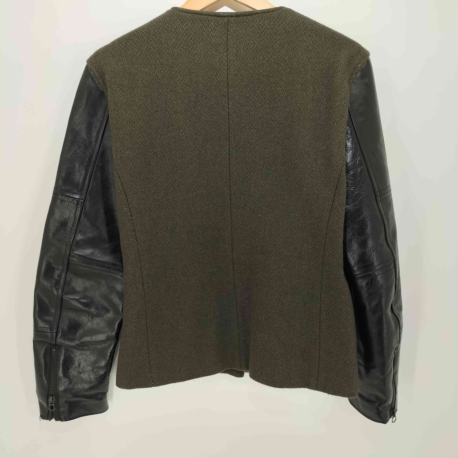 iroquois ウール袖レザー切り替え ブルゾン UNDERCOVER iroquois ウール袖レザー切り替え ブルゾン 06SS T期 袖