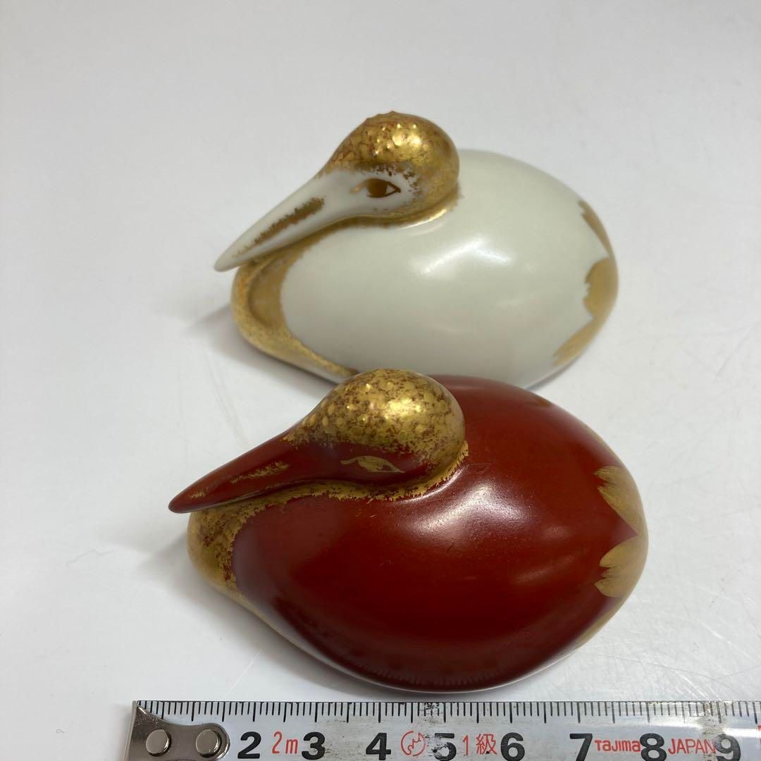 東哉製 紅白鶴置物 共箱 横幅8㎝ 東Y5-1117② - メルカリ