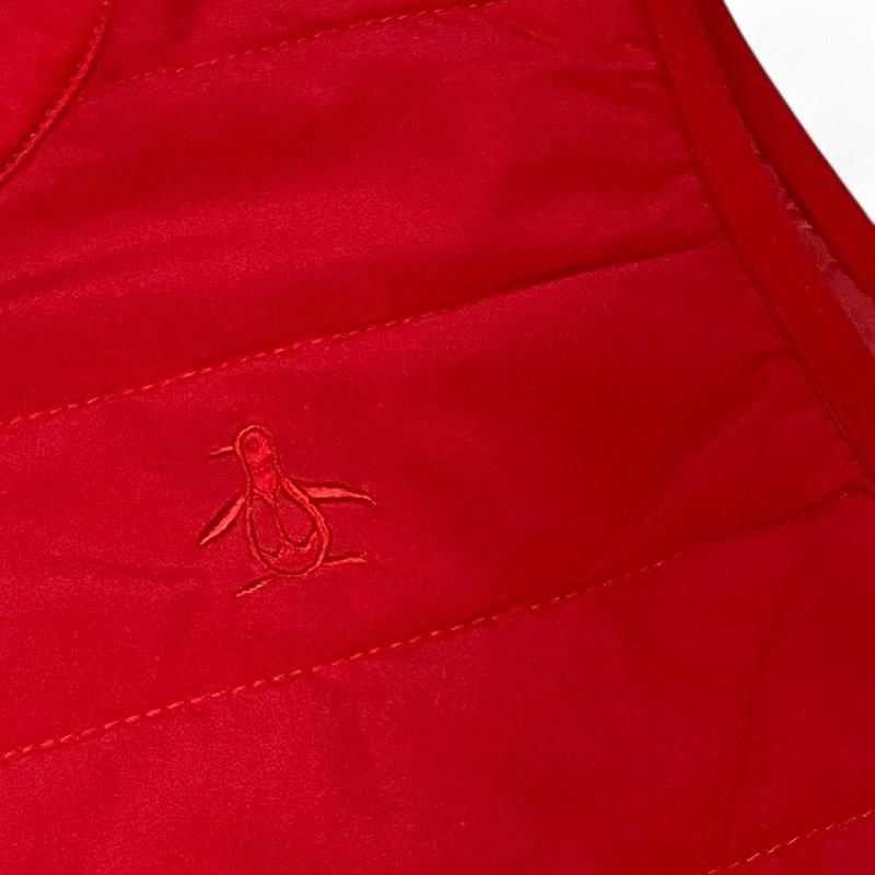 MUNSING WEAR マンシングウェア 中綿ベスト レッド M ゴルフ