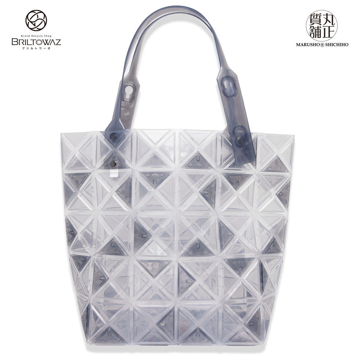 BAOBAO ISSEY MIYAKE DAZZLE クリアトート 2022春夏 手提げ グレー