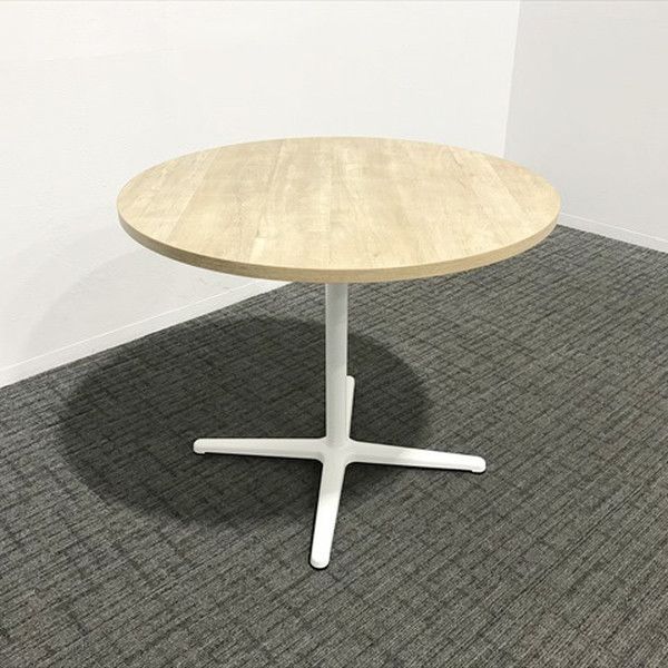 引き取りのみ　【kanademono】ラウンドダイニングテーブル φ100cm 引き取りのみ 【kanademono】ラウンドダイニングテーブル φ100cm