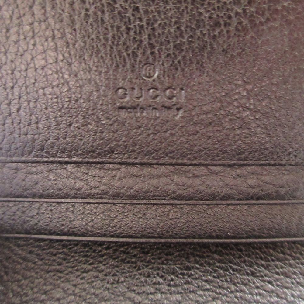新品同様 グッチ GGマーモント ラインストーン 499783 レザー ブラック  