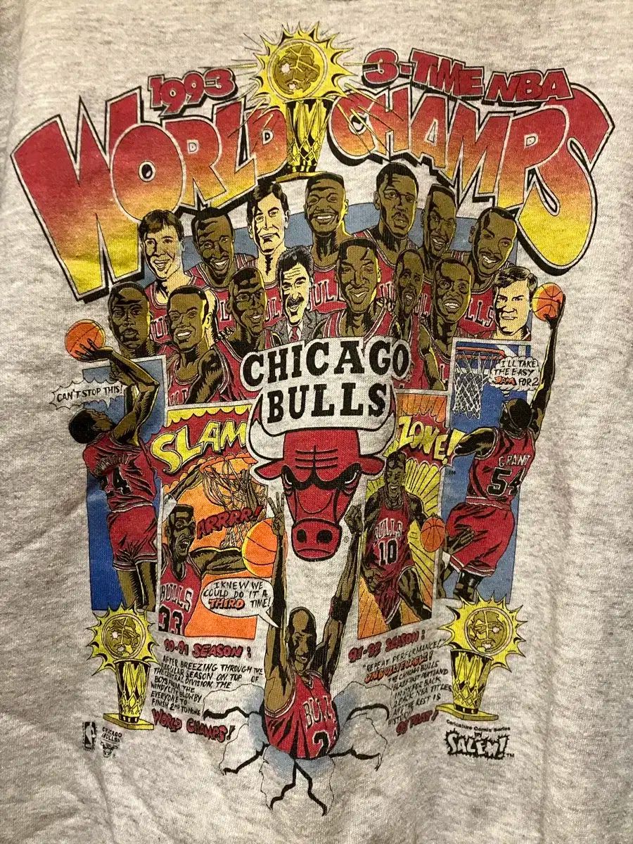 SALEM社製 Lサイズ 1991年シカゴブルズNBAチャンピオン記念Tシャツ