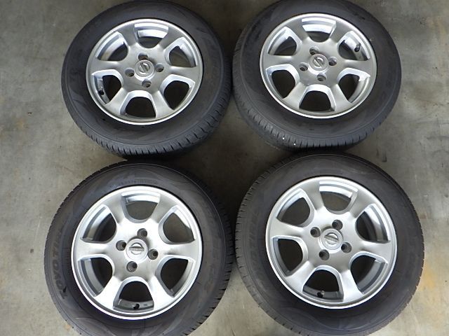 231-739 日産純正 アルミホイール＆ラジアルタイヤ 175|65R14 2025年 ４本セット