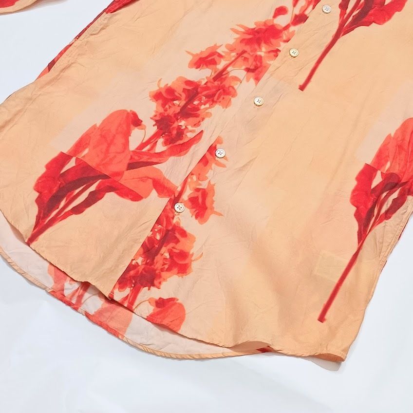 Paul Smith ポールスミス Stem Floral プリントシャツ レーヨンシャツ