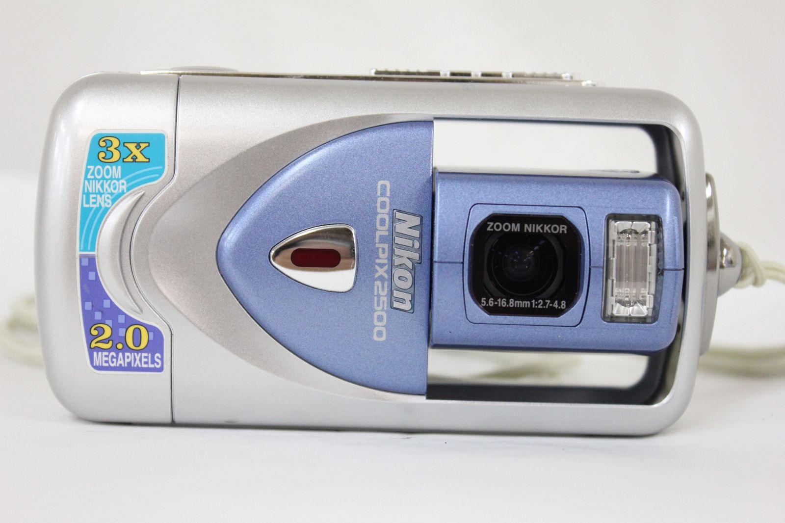 お歳暮・冬ギフト特集2025 Coolpix Nikon ニコン 返品保証】 E2500 バッテリー 3x ブルー デジタルカメラ