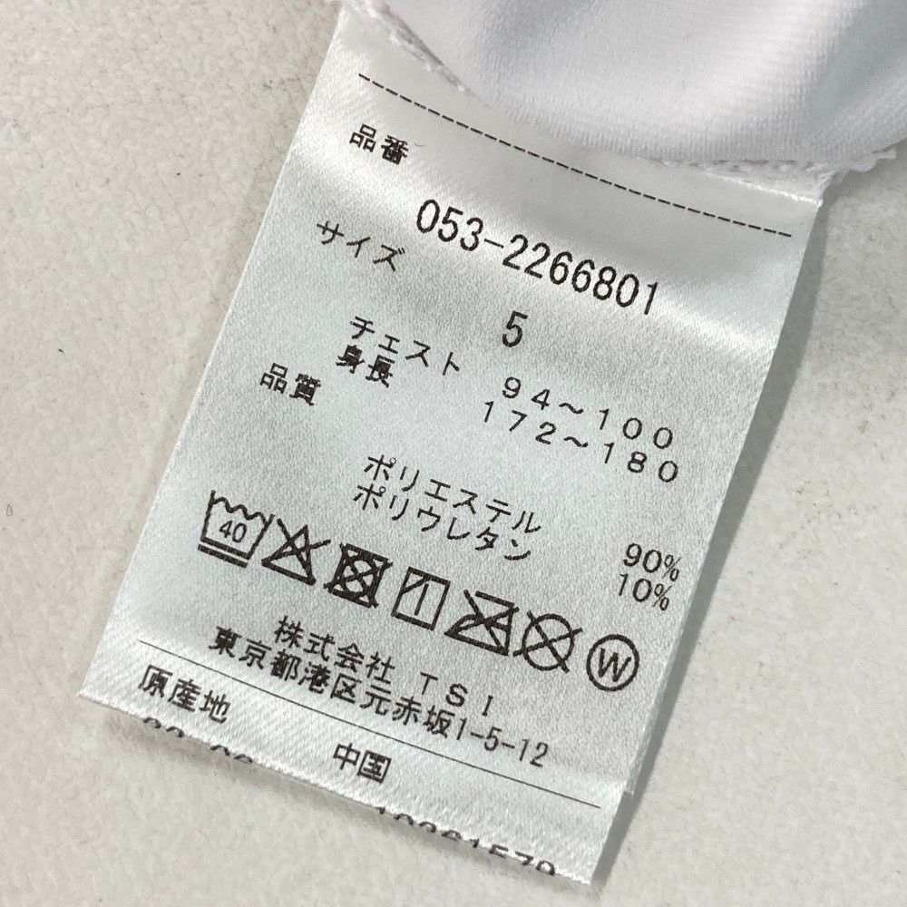 サイズ：5 PEARLY GATES パーリーゲイツ 053-2266801 長袖ハイネックTシャツ  ホワイト系 [240101463689] ゴルフウェア メンズ ストスト サイズ：5 PEARLY GATES パーリーゲイツ 053-2266801 長袖