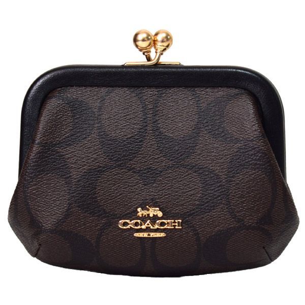 コーチ カードケース COACH コーティングキャンバス レザー 