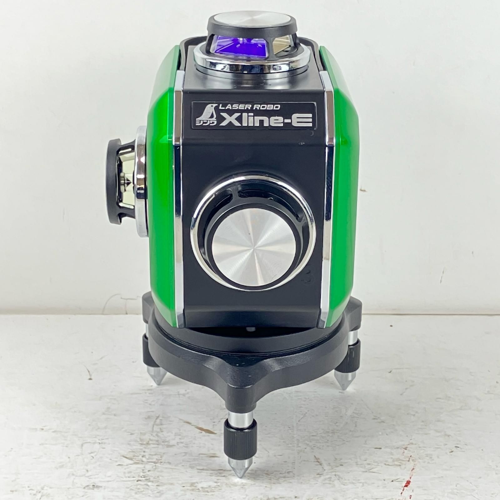 ЗЗシンワ測定 レーザーロボ X Line フルライン グリーンレーザー レーザー墨出し器 受光器 ケース付 71610