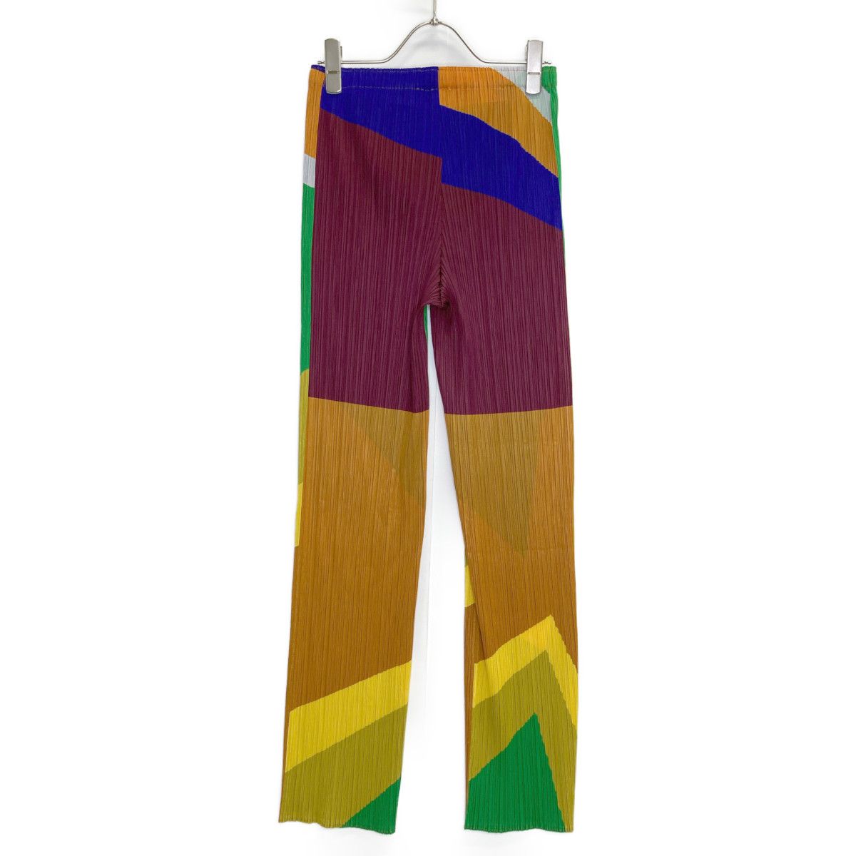 PLEATS PLEASE 3 横プリーツのパンツ 変形パンツ ライトパープル