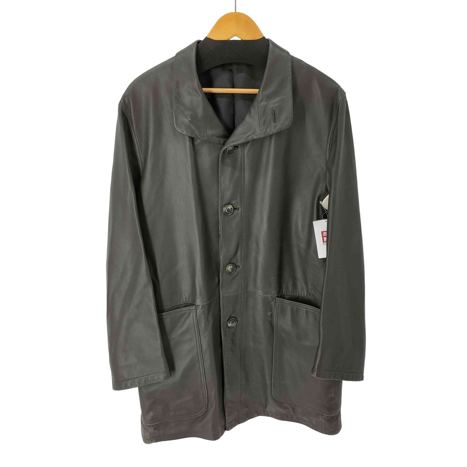 ランバンクラッシック LANVIN CLASSIQUE OLD オールド スタンドカラーラムレザージャケット 2WAY  メンズ  F46