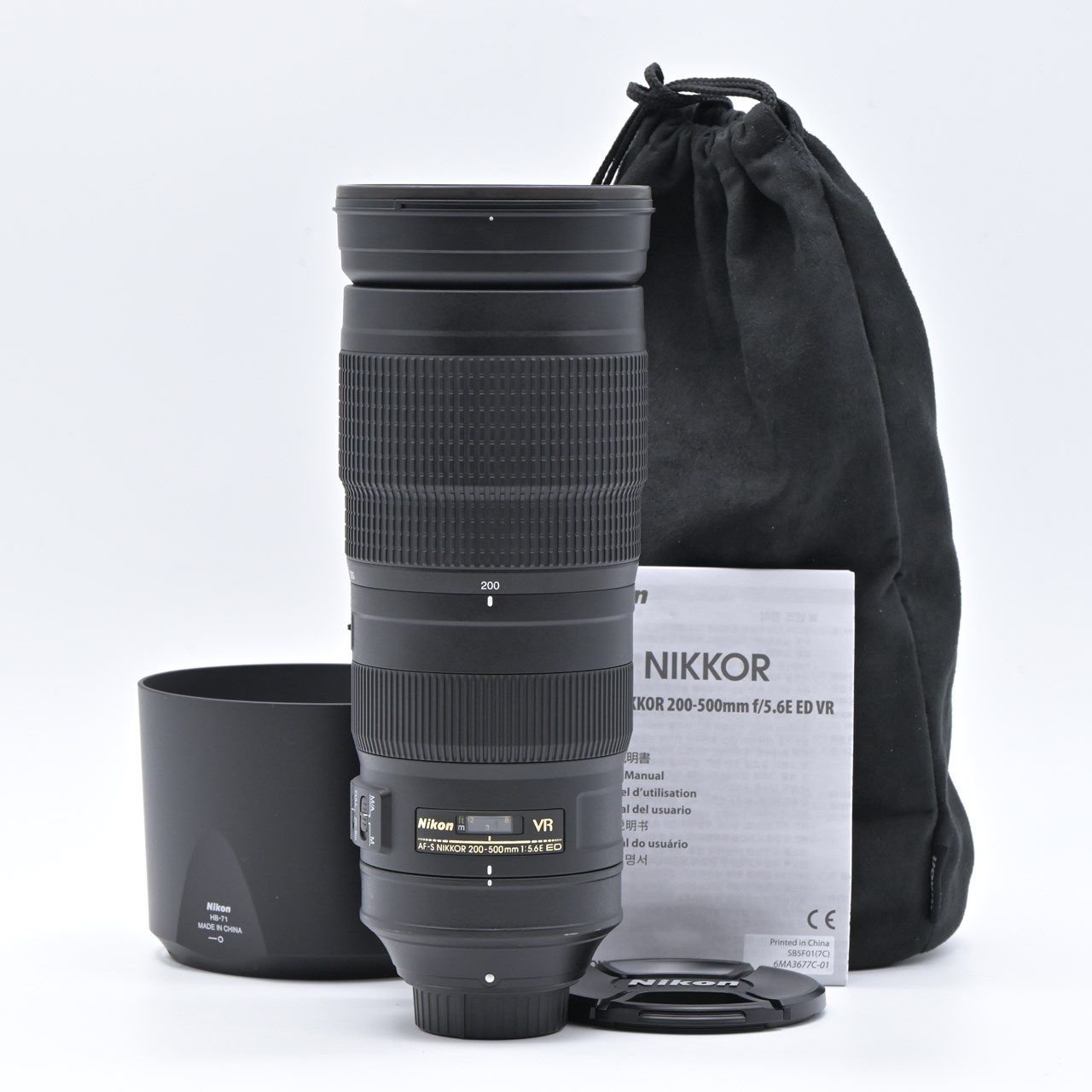 Nikon ニコン AF-S NIKKOR 200-500mm f/5.6E ED VR 交換レンズ【中古 