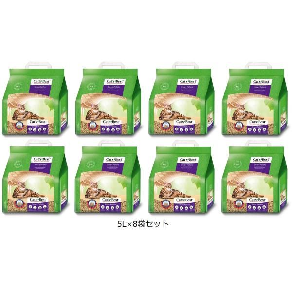 キャッツベスト スマートペレット 5L 紙袋 ×8袋セット 猫砂