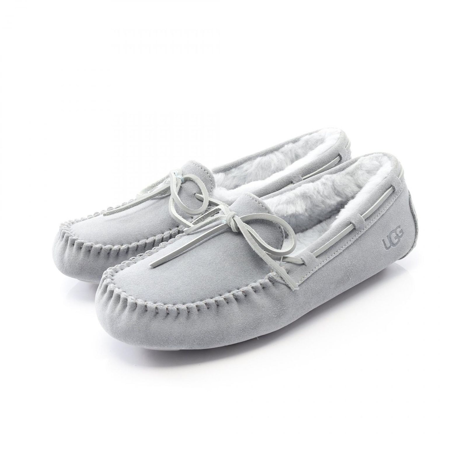 アグ UGG モカシン DAKOTA ダコタ グレー系 スウェード アグ ローファー グレー系 レディース Used A