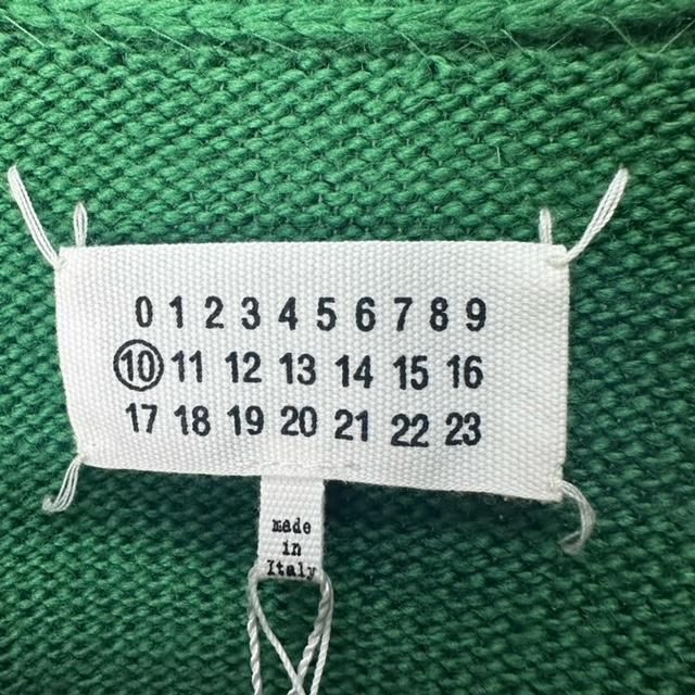 未使用品 メゾンマルジェラ Maison Margiela 21AW ボートネック ニット Knitwear XL S050-MM MALE RTW AVP XL 緑 グリーン S50GP0257■GY33 21AW ボートネック ニット Knitwear XL S050-MM MALE RTW AVP XL