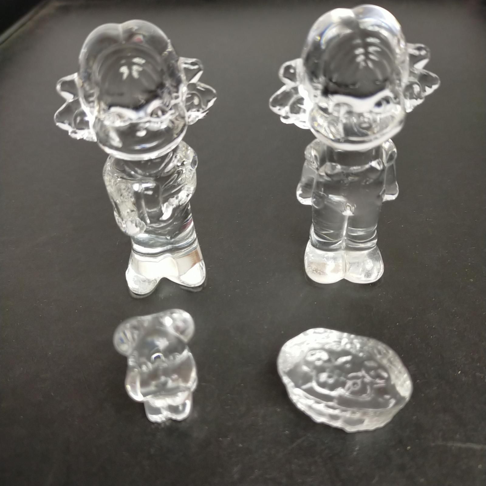 美品 不二家○ペコちゃん [クリスタル ペコちゃん] まとめて2セット 