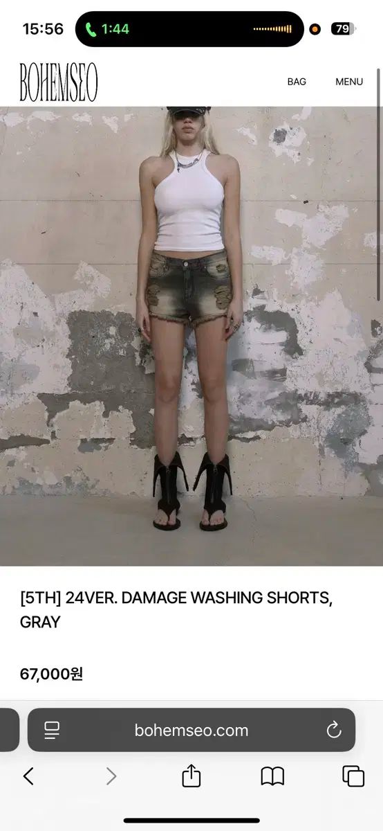 bohemian seoul Damage Washig Shorts ボヘムソ Bohemian Seoul Damage Washing Shorts Other