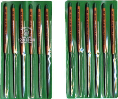 ツボサン 組ヤスリ 12本組 三角 中目 SA 012-02