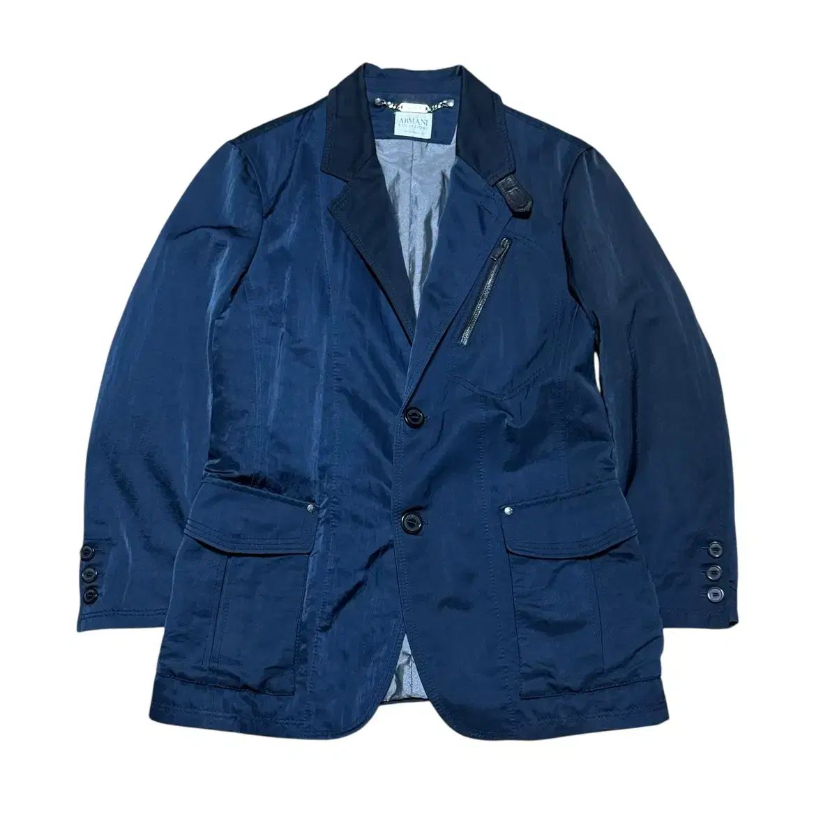 アルマーニ コレツィオーニ ネイビー ジャケット - メルカリ