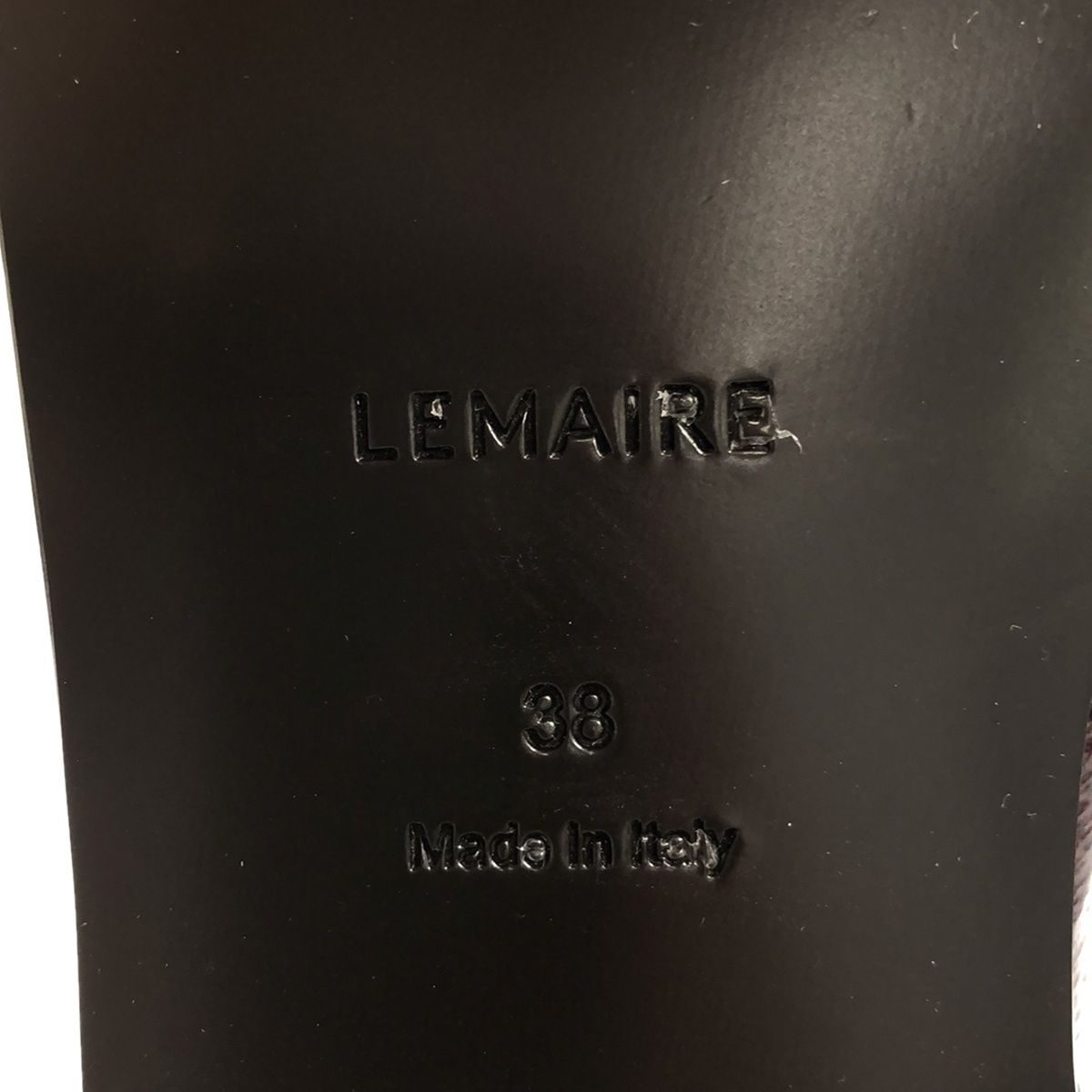 LEMAIRE ルメール Cloth Sandals レザーサンダル ブラック  