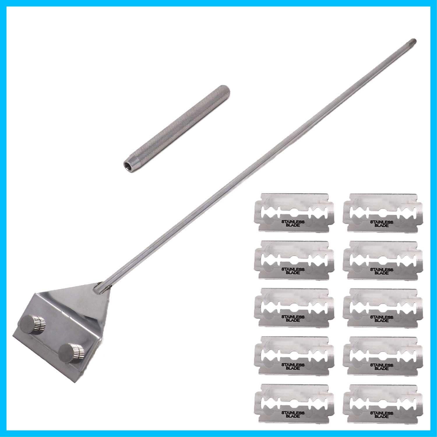 数量 水草 アクアリウム 苔 替え刃11枚付 水槽 46cm プロレイザー 掃除 スクレーパー クリーナー コケ取り 苔取り STORE シェーバー USK