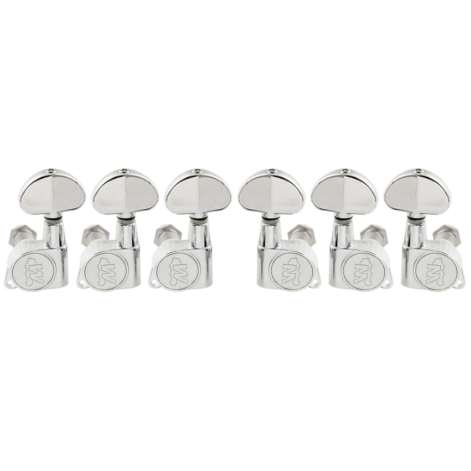 【迅速発送】Wilkinson WJN03 E-Z-LOK L3+R3 ギターペグ エレキギター/アコースティックギター用、クローム