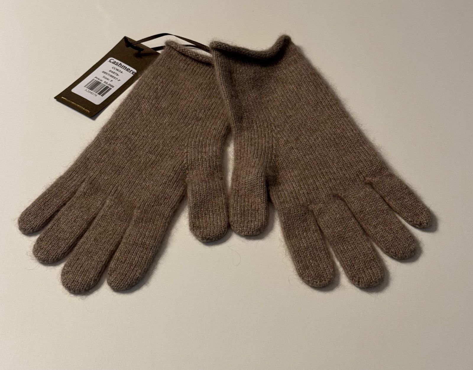 GOYOL カシミヤ100% ニットロング手袋 オーガニックカラー モンゴル産