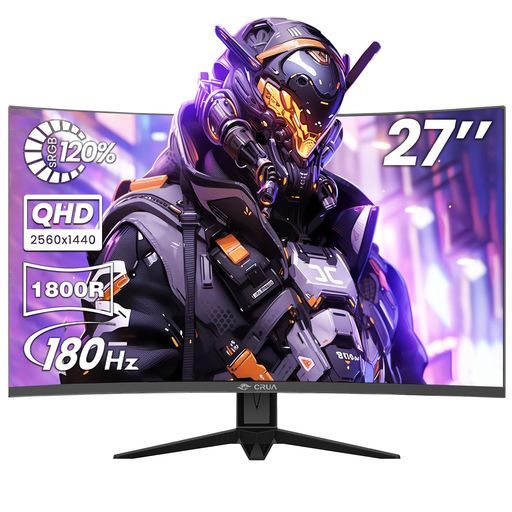 CRUA ゲーミングモニター 27インチ PC モニター CRUA ゲーミング