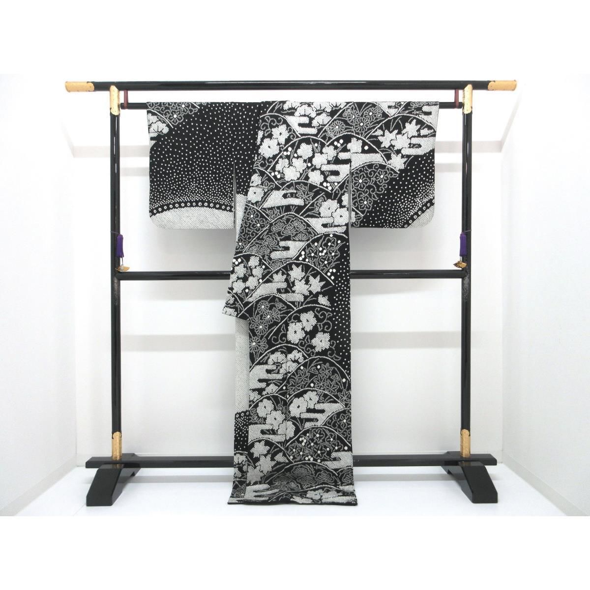 訪問着 総絞り 本疋田 身幅L寸 - メルカリ 