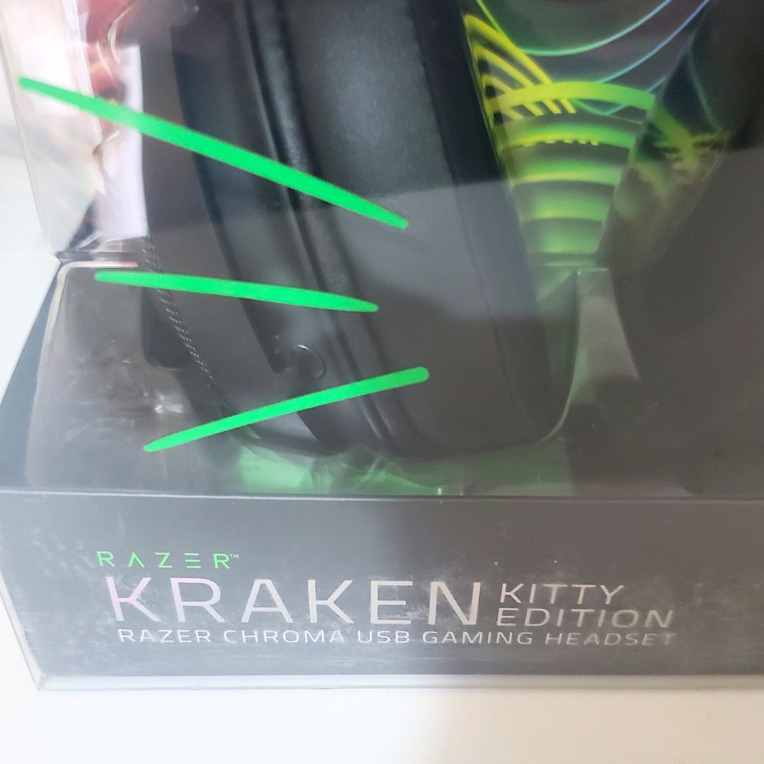 ♥品 Razer Kraken Kitty Black ゲーミングヘッドセット USB THX7.1 ネコミミ