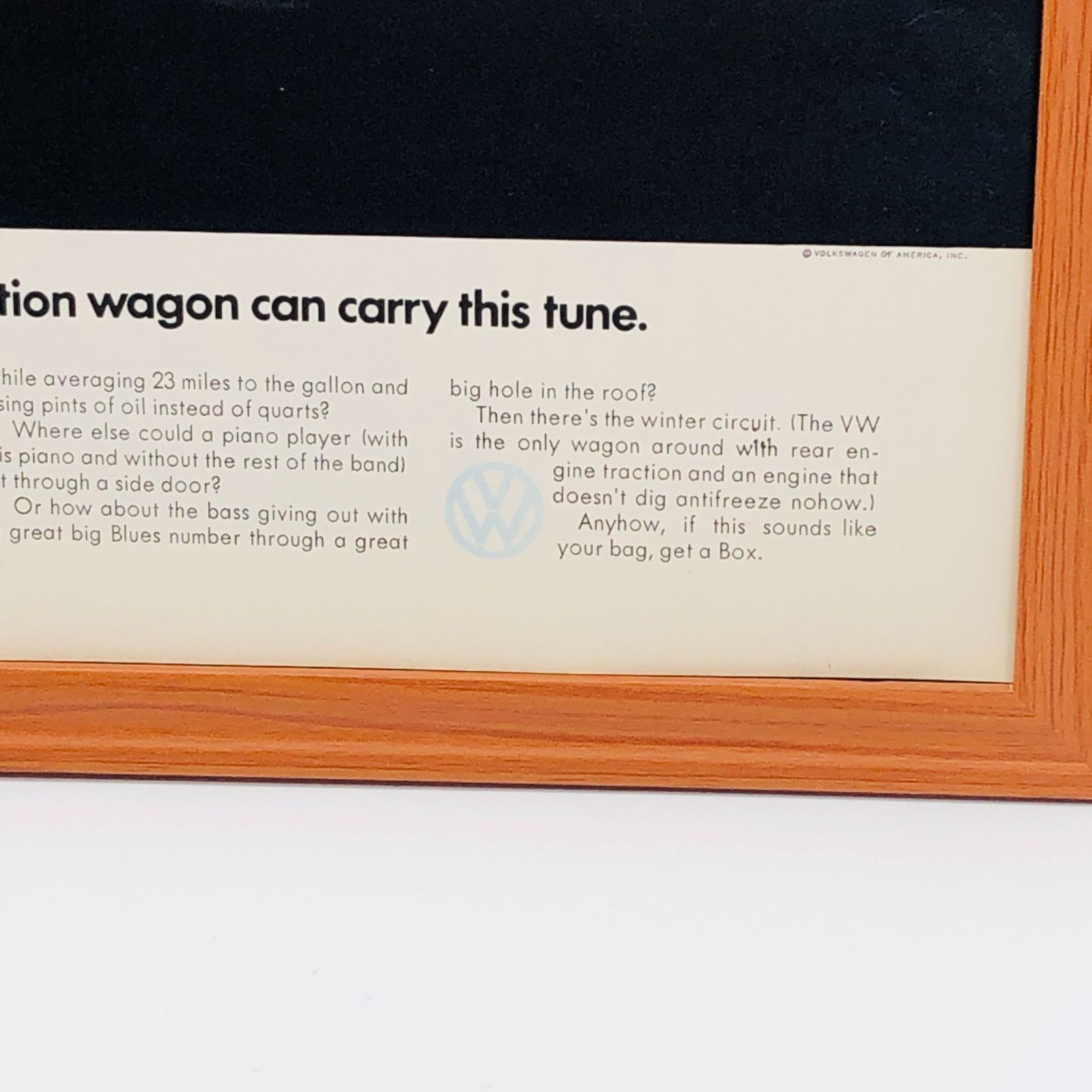 ビンテージ 広告 ポスター 『 フォルクスワーゲン (Volkswagen