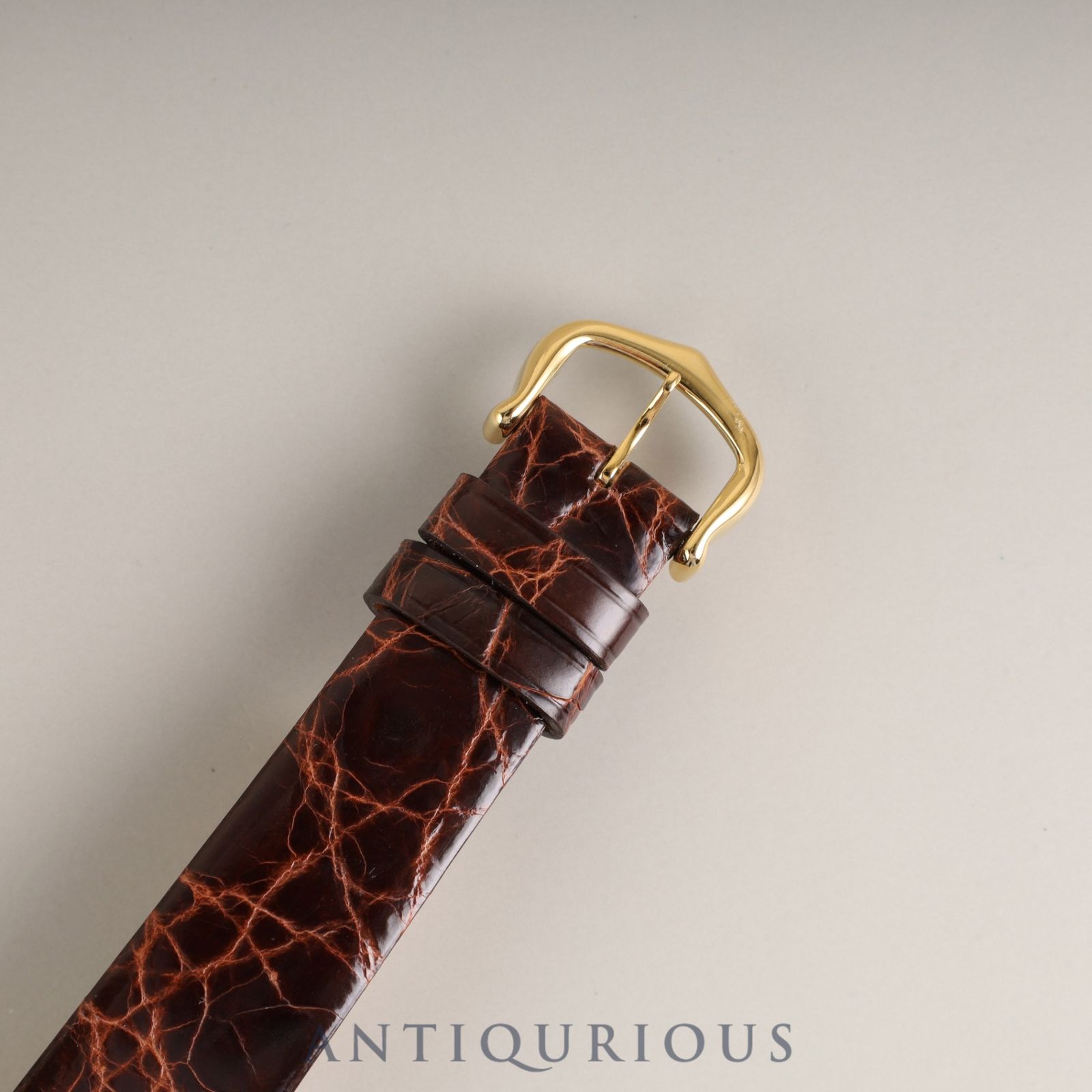 カルティエ マストタンク MM 2415 クォーツ Cal.057 SV925 革 純正尾錠  