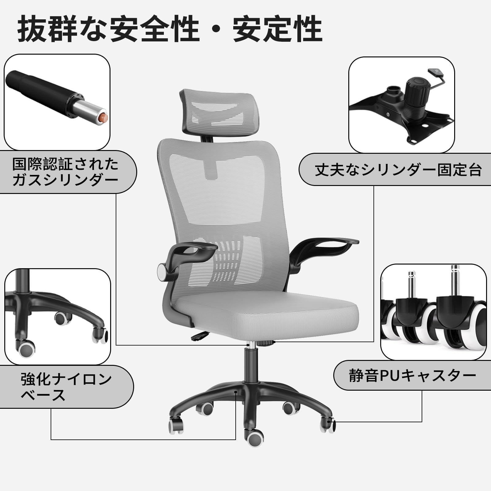 オフィスチェア ZXhome デスクチェア パソコンチェア 人間工学椅子