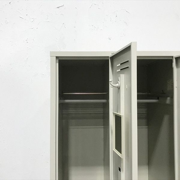 2人用ロッカー 鍵付き ライオン事務器 グレー MARWIL-DEMENAGEMENTS_CH