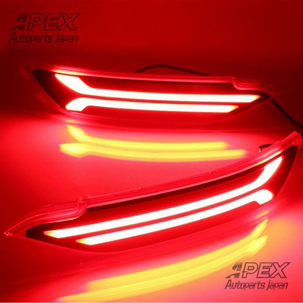 現代 新型ツーソン リアバンパーランプ カスタム 追突防止 LED ブレーキランプ テールランプ リア警告灯 2pZYL878