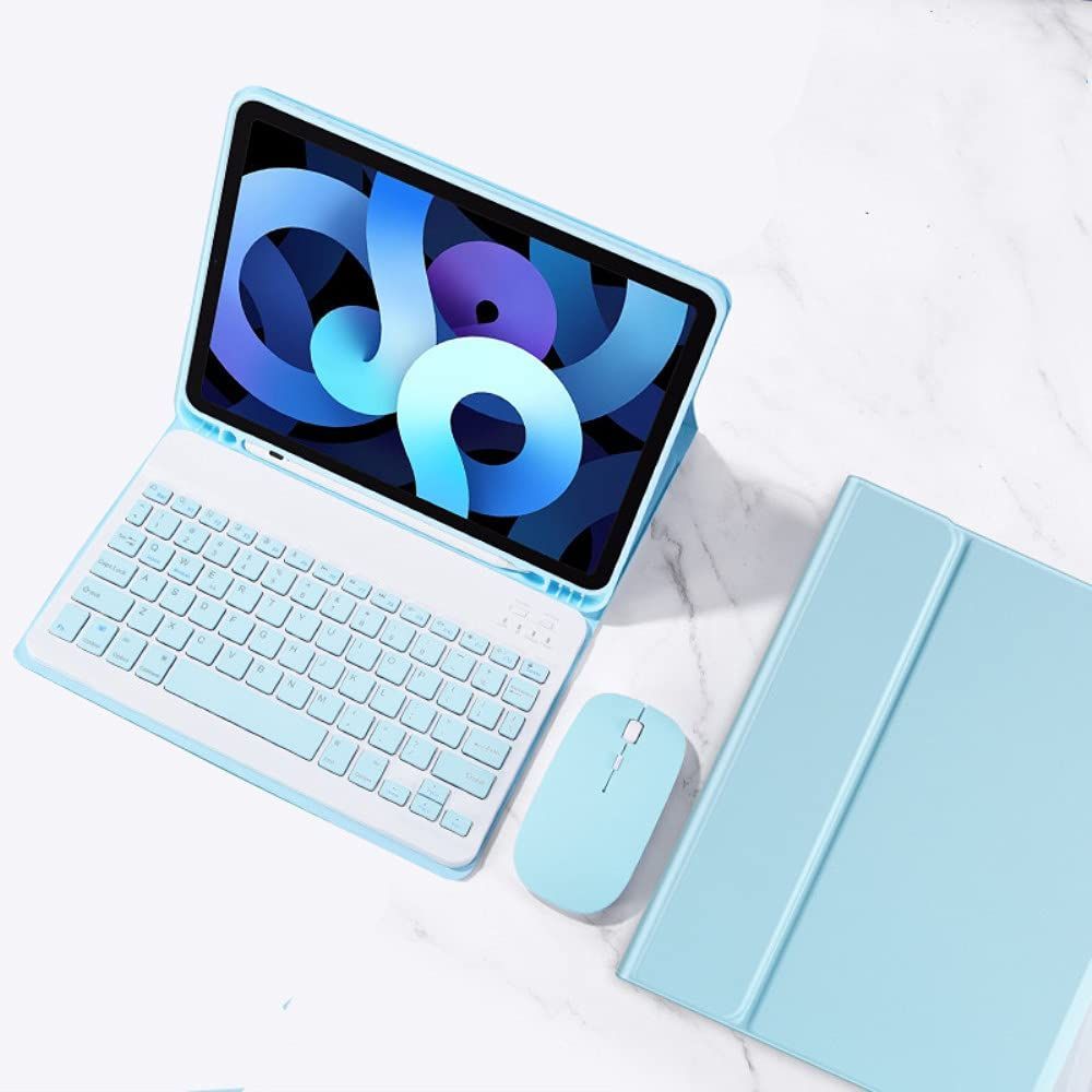 【在庫処分】4 5 3 第 世代 12.9 分離式 Pro Pro カラーキーボード付き iPad ケース iPad レディース カバー キャンディーカラー ペン収納 かわいい 女性 キーボードケース 第6世代 人気 12.9インチ (