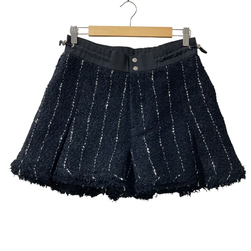 ♥ 25SS sacai サカイ ツイードショートパンツ 25-07665 サイズ3 ブラック レディース 古着