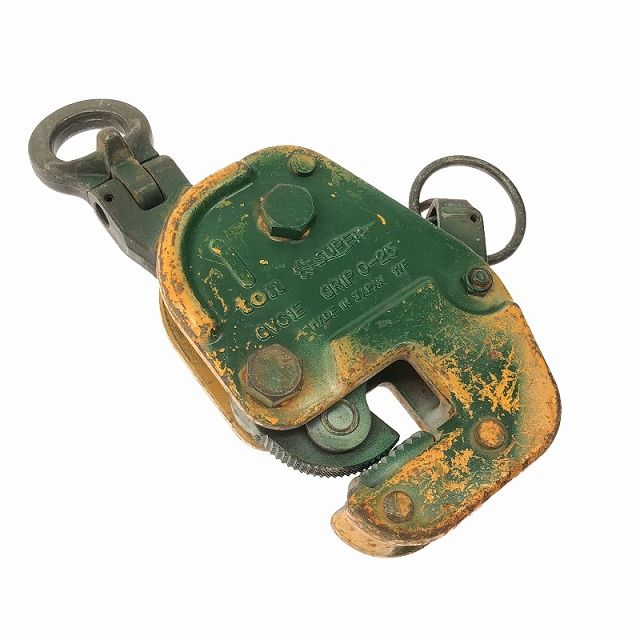 品 SUPERTOOL スーパーツール ヨコ吊りクランプ 1ton GVC1E GRIP 0-25 G型 ロックハンドル式 自在シャックル 横吊りクランプ 103740