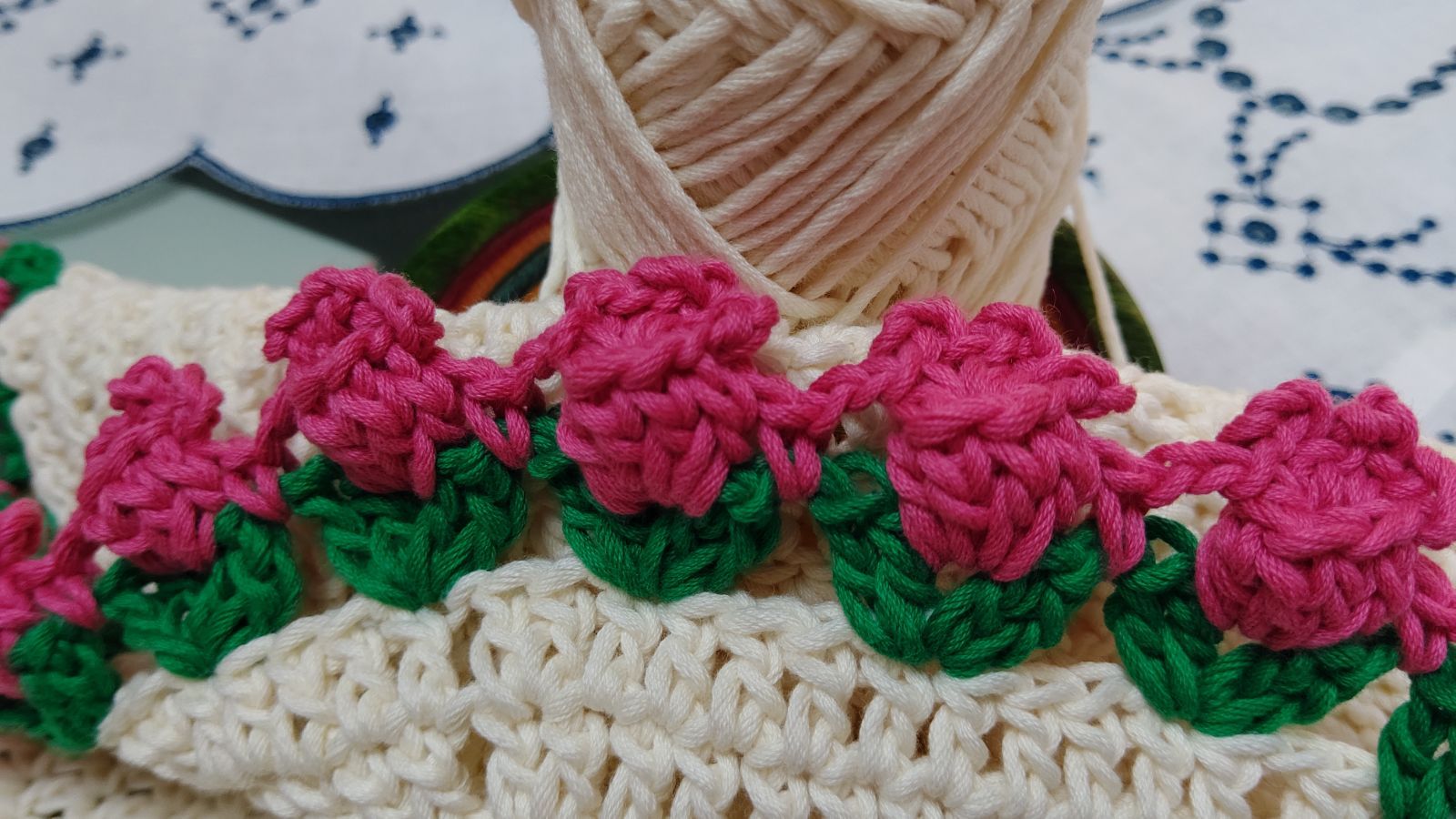 マルチカバー 敷物 ドイリー 手編み