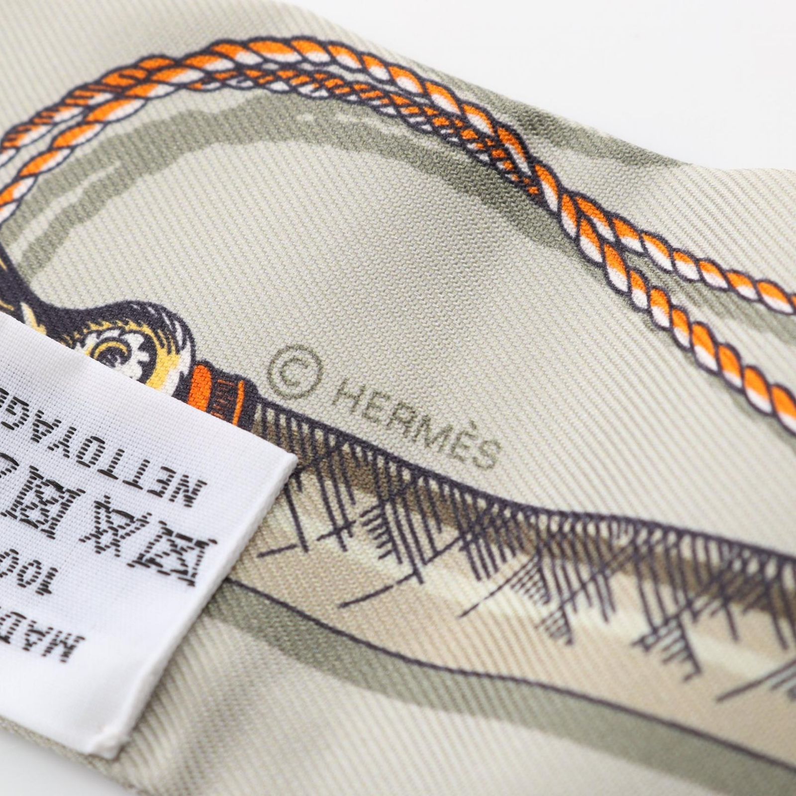 エルメス HERMES スカーフ ツイリー CAVAL CADES シルク トゥイリー 