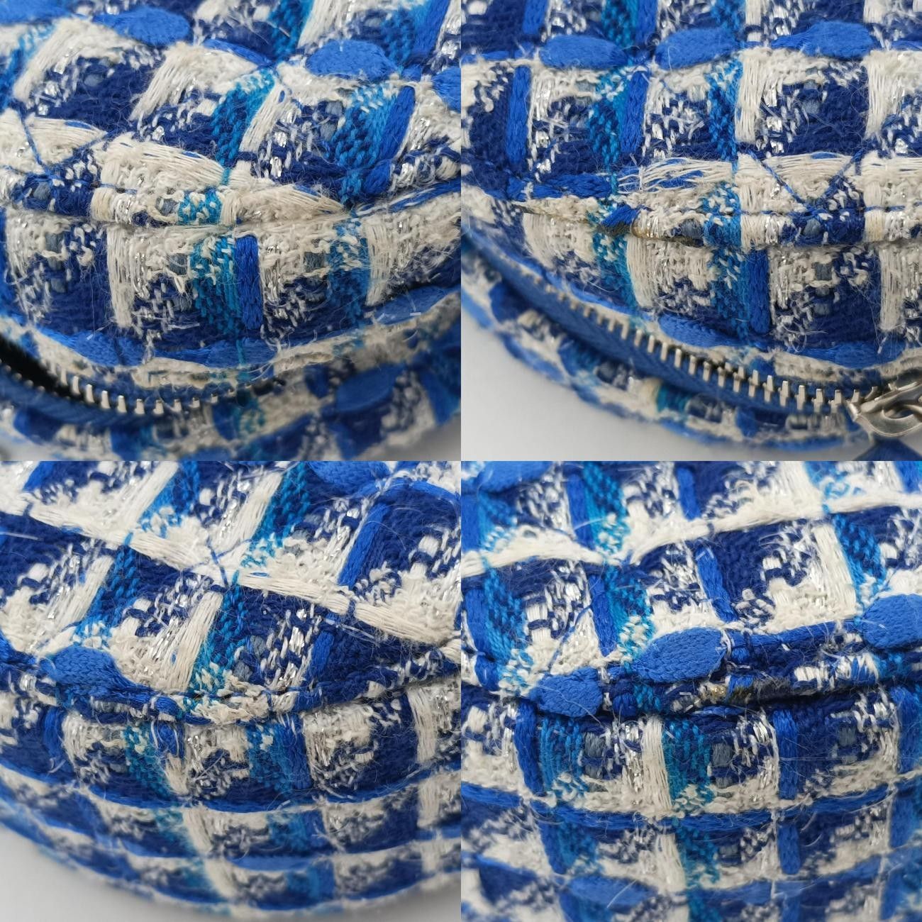 シャネルChanelマトラッセ ラウンドブルーウールA7065727274689